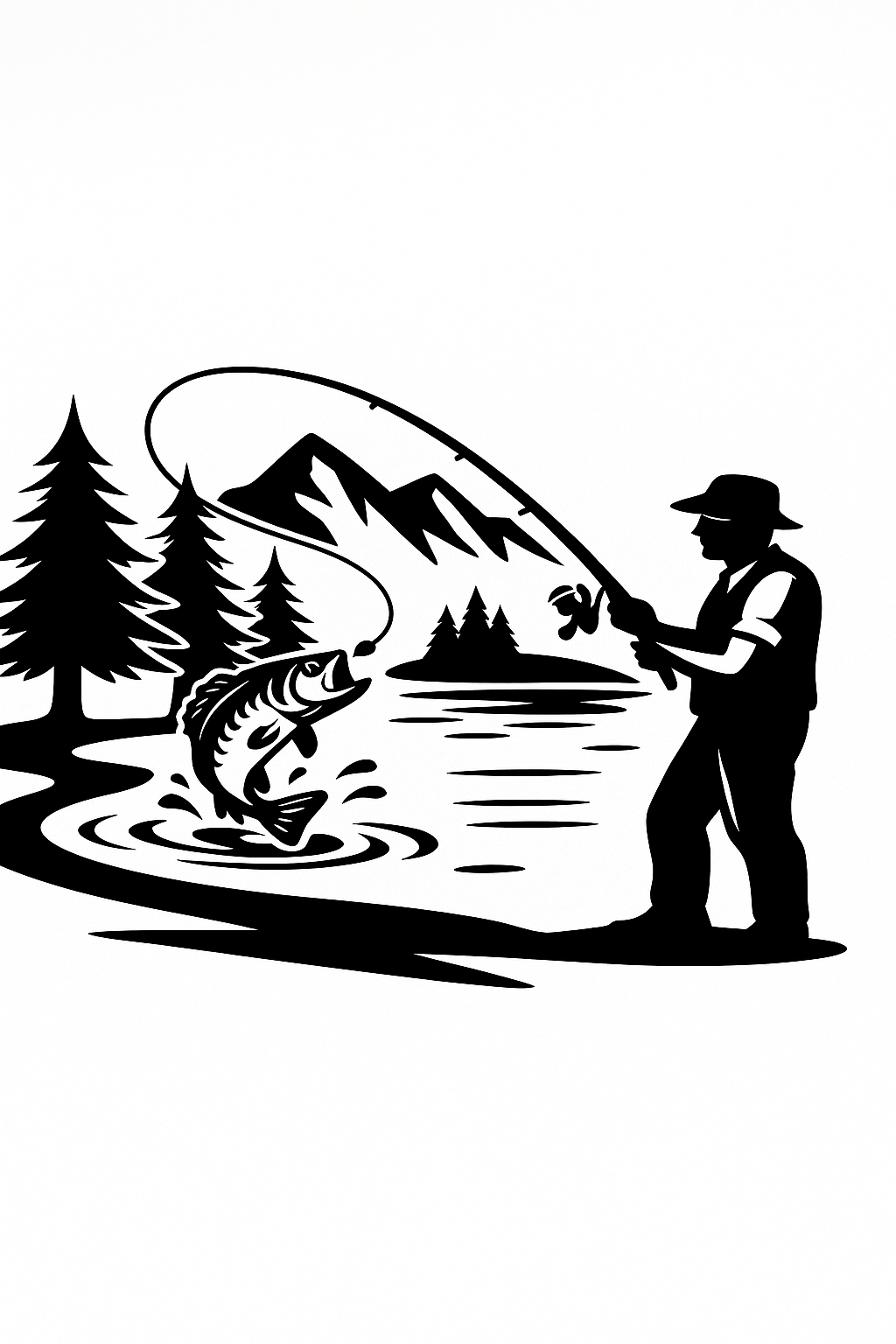 Стикер за кола-Fishing life