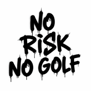 СТИКЕР-NO RISK NO GOLF